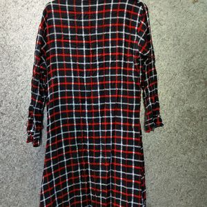 Black And Red Check Dress