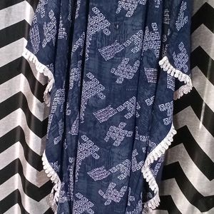 Beautiful Kaftan Nevy Blue Colour Size L