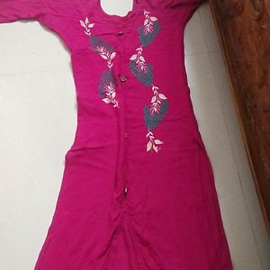 Pink Colour Kurta