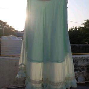 Pastel Green Long Skirt