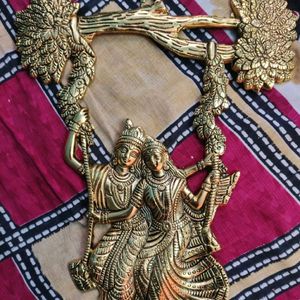 Radha Krishna Metal Wall Hanging