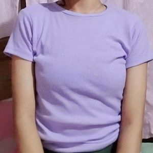 Lavender Crop Top