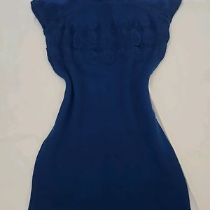 Cobalt Blue Woolen Dress