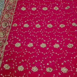 Dark Pink Colour Saree