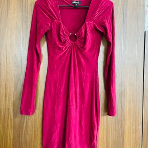 Preety Red Party Dress