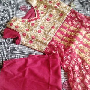 Readymade Designer Maroon Anarkali Dress