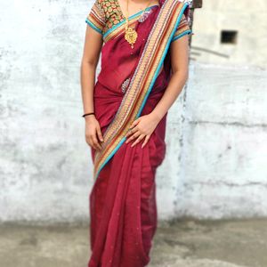 Party Wear Saree With Blouse