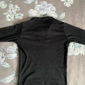 Black Polo Neck Top Women