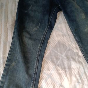 Stone Wash Jean Blackish Grey Colour