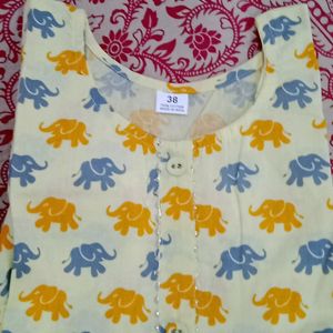 Short Yellow Kurta