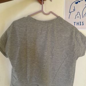 HERE&NOW basic grey crop top