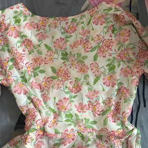 Peplum Floral Top