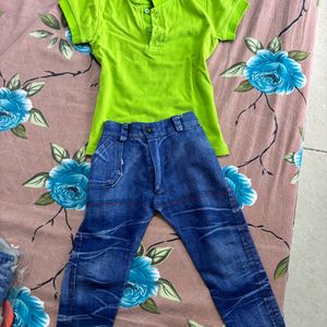 4 Pcs Set Of Tshirt And Shorts