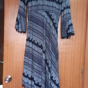 Blue Round Kurti