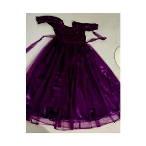 Purple 💜 Colour Beautiful Net Gown