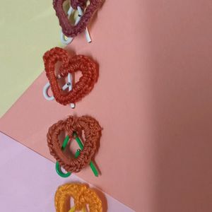 Handmade Crochet Paperclip Bookmark(9pc)