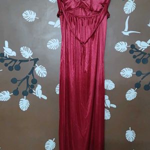 Maroon Night Dress