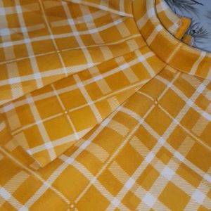 Yellow Checked Top