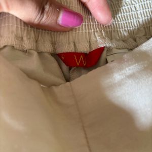 W offwhite silk Pants