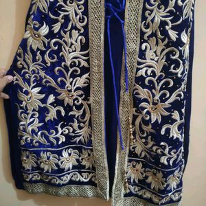 Royal Blue Velvet Jacket