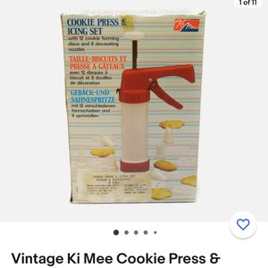 Professional Vintage Cookie 🍪 Press and Icing Set