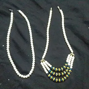 2 Pearl Necklace chain