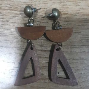 Wooden Touch Earings