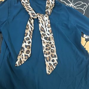 Partywear Teal Colour Top