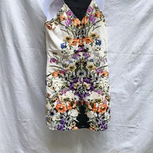 CUTE FLORAL LONG TOP