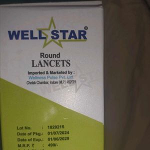 Well Star Round Lancet (100 Sterile Lansets)