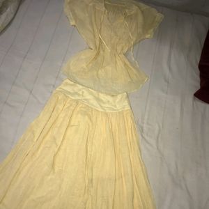 Co-ord Vintage Top And Skirt