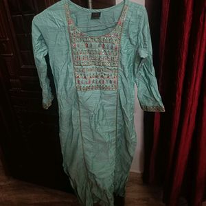 Mint Green Ethnic Kurti 😍