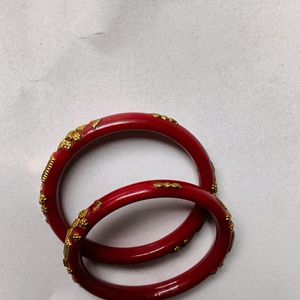 New Bangles Chilli Red Maroon Colour