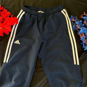 Adidas blue trackpants