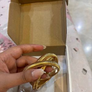 Artificial Rose Gold Multiple Bracelet Set