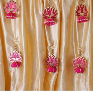 Pack of 5 Lotus Jhumki Hangings