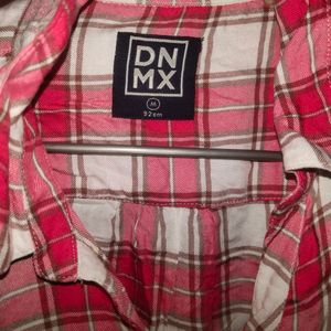 Office Wear Check Dnnx Brand Shirt