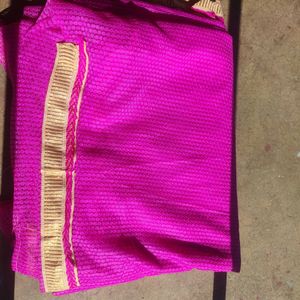 Pink Saree Light Weight