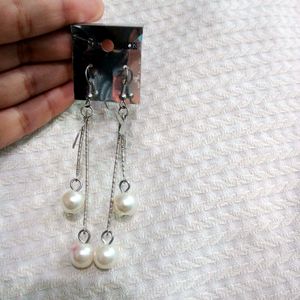 silver earrings