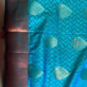 New Kanjivaram Saree With Blouse Piece