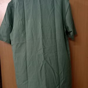 Olive Green Half Hand Shirt (XL / 41 Inch)