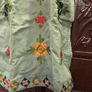 Green Colour Kurthi Set