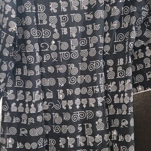 Women Black Print Kurta