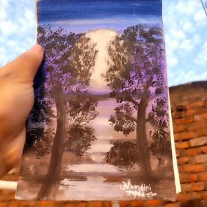 NIGHT LANDSCAPE PAINTING