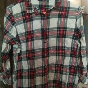 Red State Women Checks Checked Casual Cotton Silk