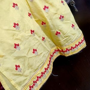 Yellow Sharara Suit With Dupatta 36 Bust