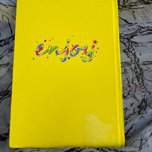 Yellow Floral Inspirational Journal Diary(book).