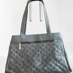 Metalic Grey Handbag