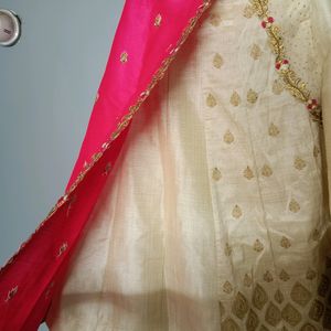 Embrioded Pink Lehnga Set