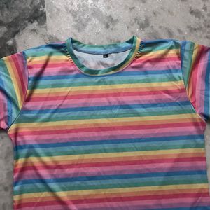 Rainbow Top For Women